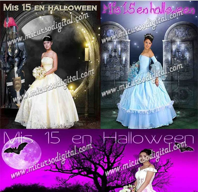 Descargar Plantillas Halloween gratis Psds Photoshop  Templates Montajes  Marcos Decorativos