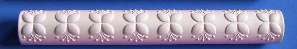  Rodillo plástico Flor Mariposa para marcar fondant porcelana fr
