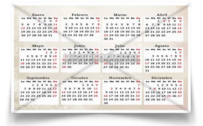 plantilla psd de calendario 2015 de colombia con festivos feriados
