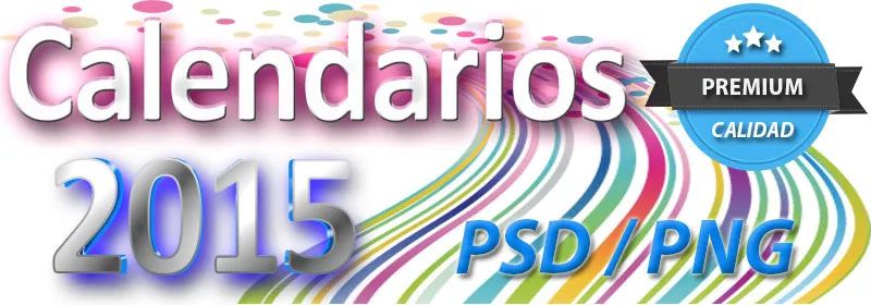 Pack Calendarios PSD 2015 editables con photoshop en capas y PNG listos para imprimir calendario editable con fotos foto