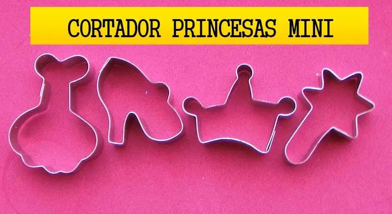 Molde En Acero Princesas Mini Cortador y Utensilio de pastillaje