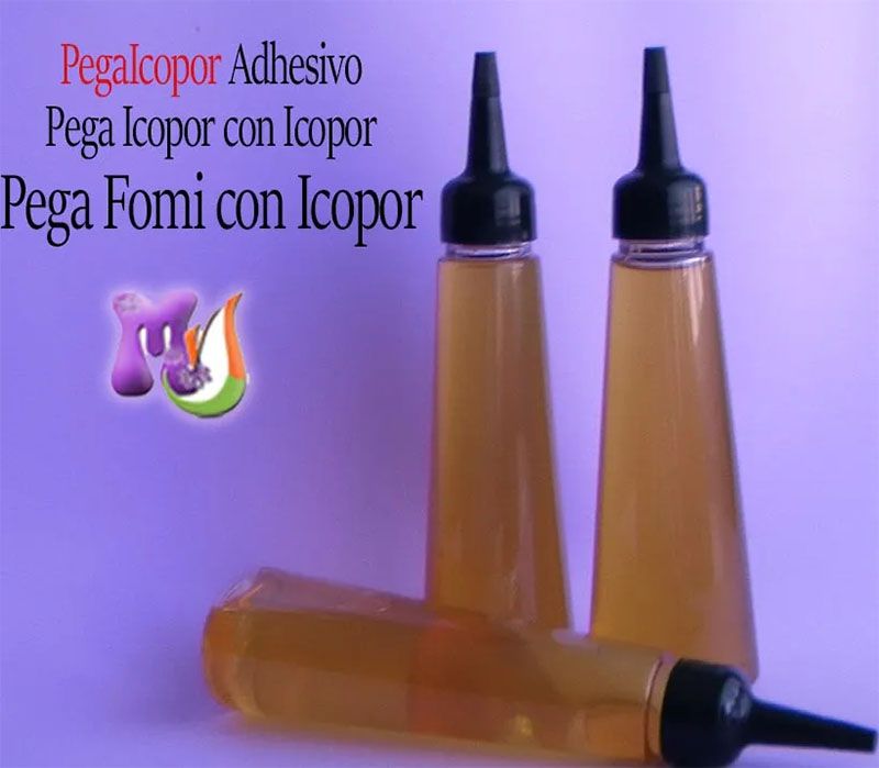 Pegante Adhesivo Pega Icopor con icopor y fomi con icopor y manualidad