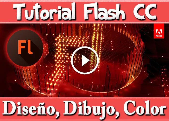 Tutorial Flash CC Básico Diseño Dibujo Color Crear Trabajo Vectorial