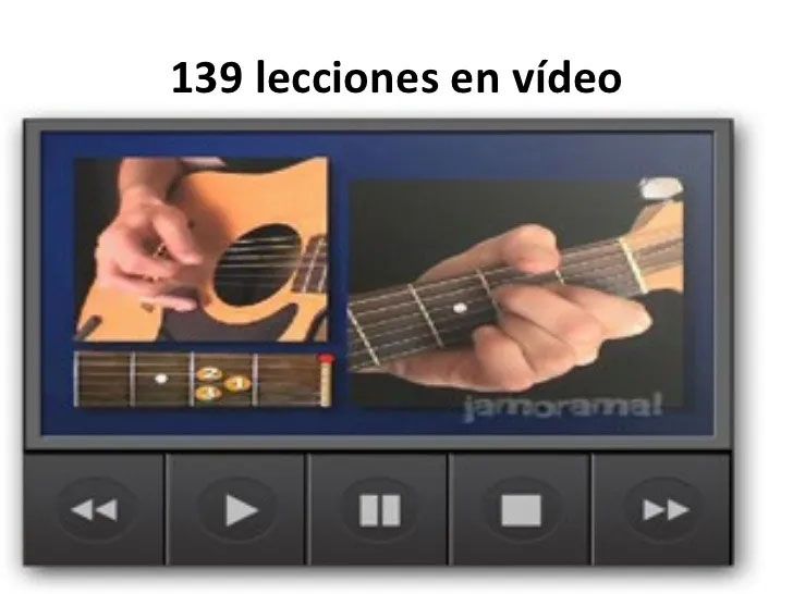 Curso guitarra jamorama en español  lecciones en vídeo