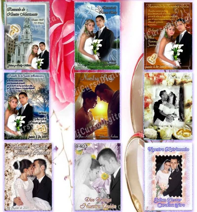 fotomontajes psd matrimonios bodas