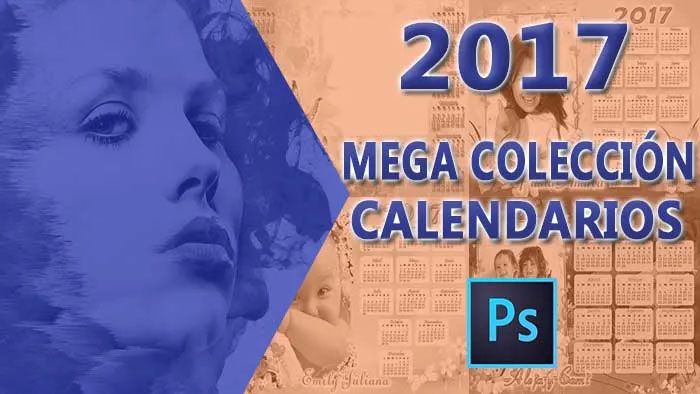 Calendarios 2017 Editables Photoshop PNG PSD 100% Originales