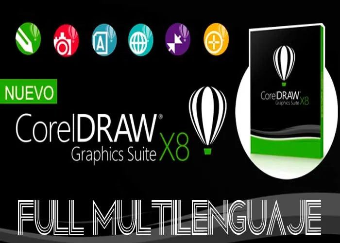 Corel Draw Suite X8 Full Español Graphics Diseño Gráfico Profesional