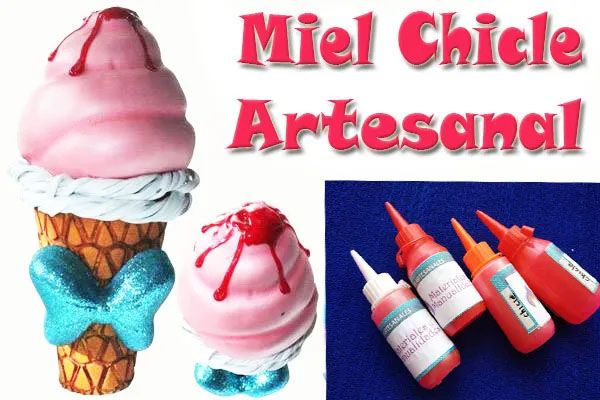 Miele Jarabe chicle sirope para decorar foamy eva manualidades 1 pz
