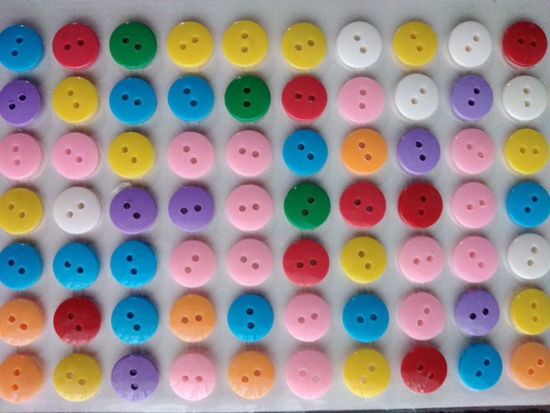 Botones de colores adhesivos para artes y manualidades de 11mm