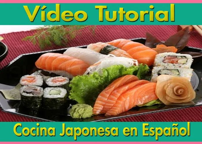Curso de cocina japonesa gastronomia sushi recetas n español 2dvd