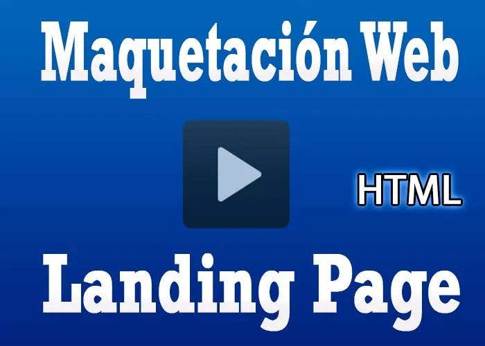 Tutorial Ejemplo de Maquetación web Landing page con HTML5 Y CSS3