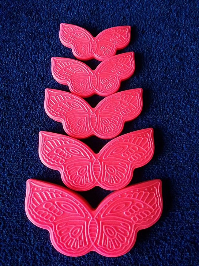 Molde en silicona marcador de mariposas para fondant y decoración de Pastillaje
