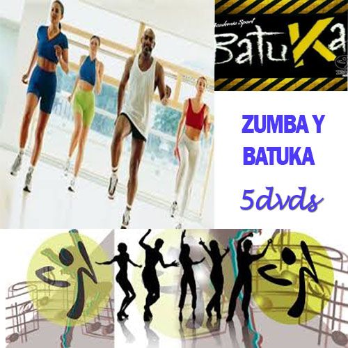 Vídeo curso zumba batuka baile ritmos latinos salsa merengue 5 dvd