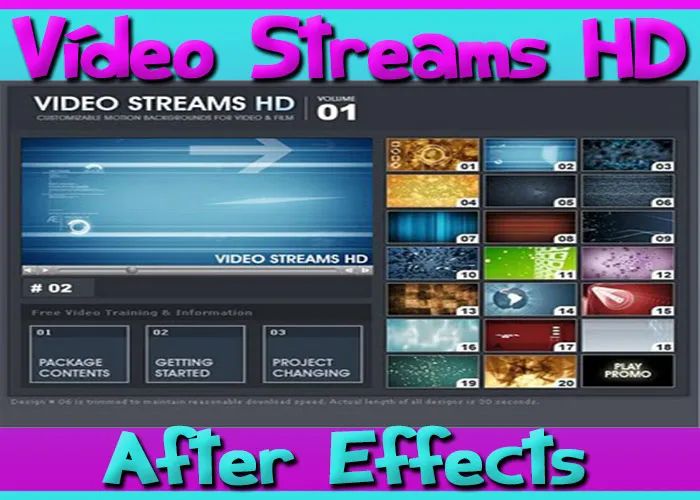 Video Streams HD After Effects Customizable AE Projects