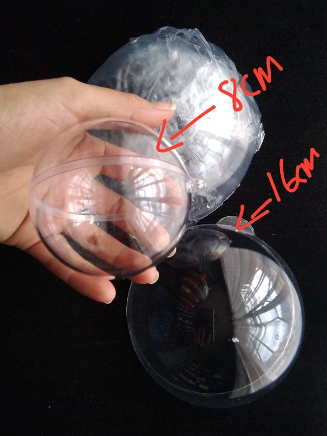 Esferas burbujas Transparente manualidades y artesanías navidad