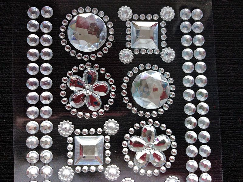 Accesorios Pegatinas 3D Acrilicos Diamantes Flores Gemas Nacarad