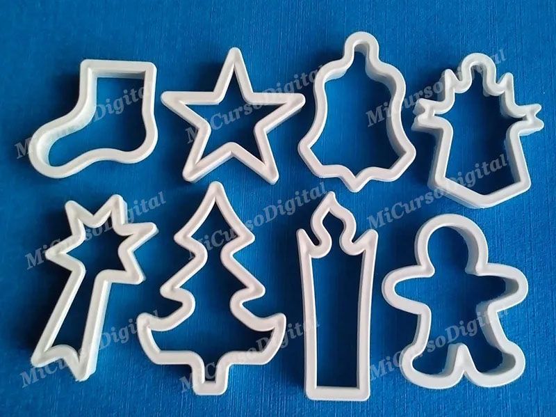 Cortador de galletas muñeco jengibre estrella árbol de navidad p