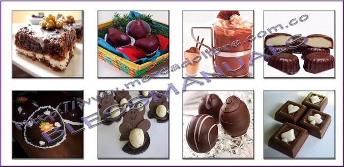curso recetas de chocolates,trufas,caramelo chocolate blanco