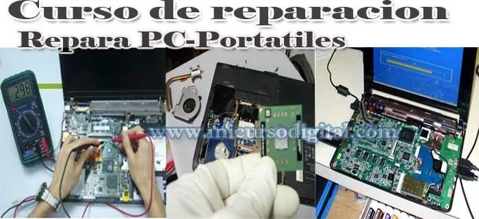 Curso de Portátiles mantenimiento y reparación notebooks manuales PC