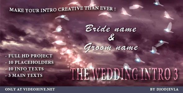 proyecto after effects boda intro hd