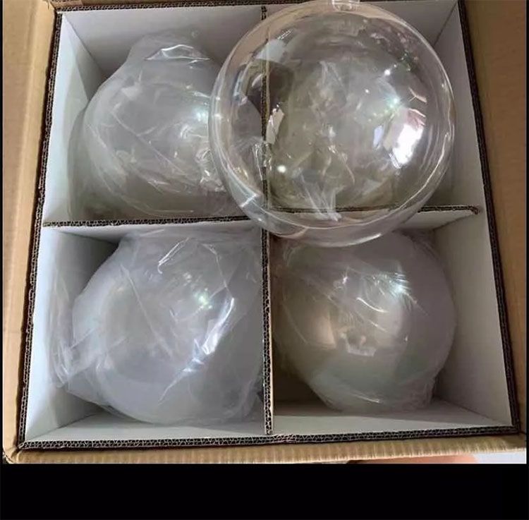 Esferas Acrilicas Transparentes o burbujas de 20 cm Grandes para dar regalos en navidad