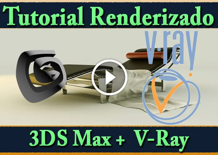 Vídeo curso 3DS Max Tutorial V-Ray Curso Renderizado Ejemplo Sillón 3D