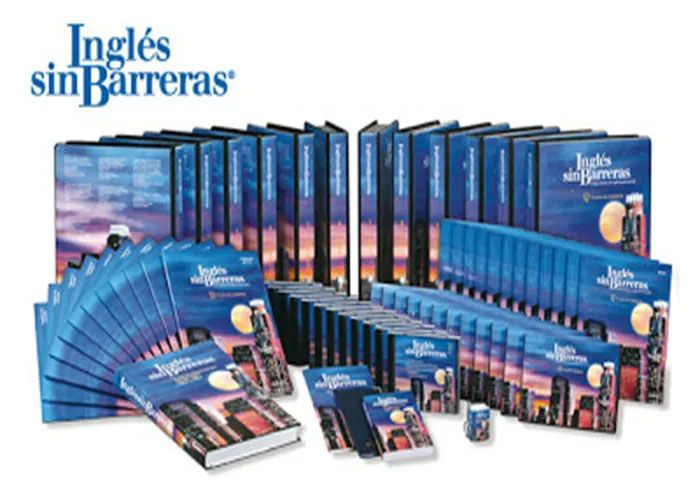 Curso Inglés Sin Barreras 12 DVD 12 CD Audios y Cuadernos PDF