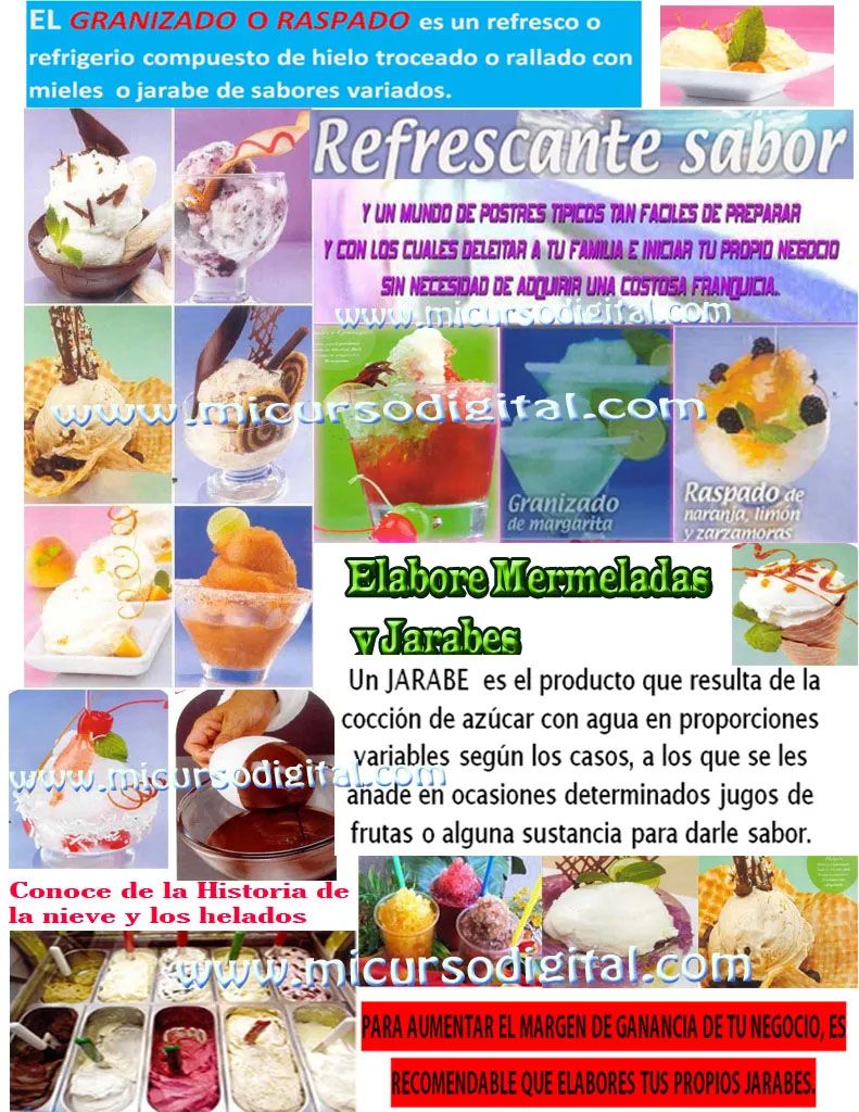 CURSO DE HELADOS helados pdf manual helados gratis