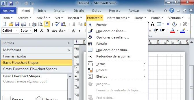 Microsoft Visio 2010 profesional tutorial curso cursos tutoriales videos en español