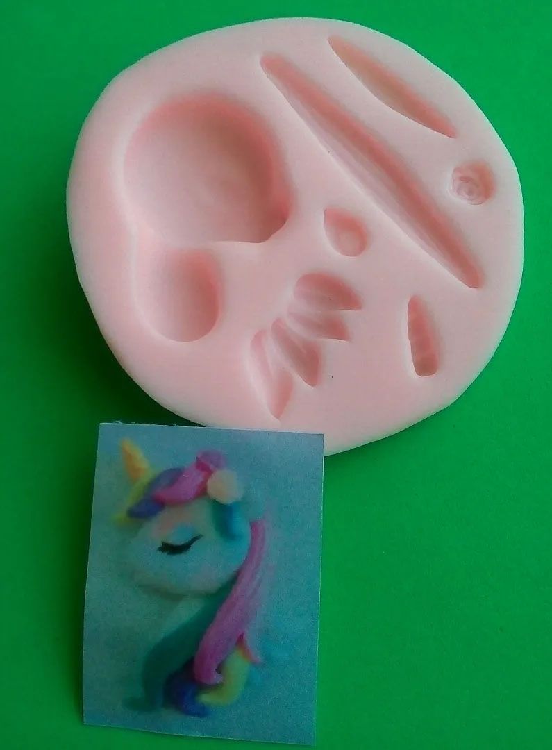 molde flexible unicornio