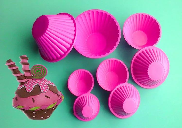 Modeladores para goma eva termforma muffin cupcakes