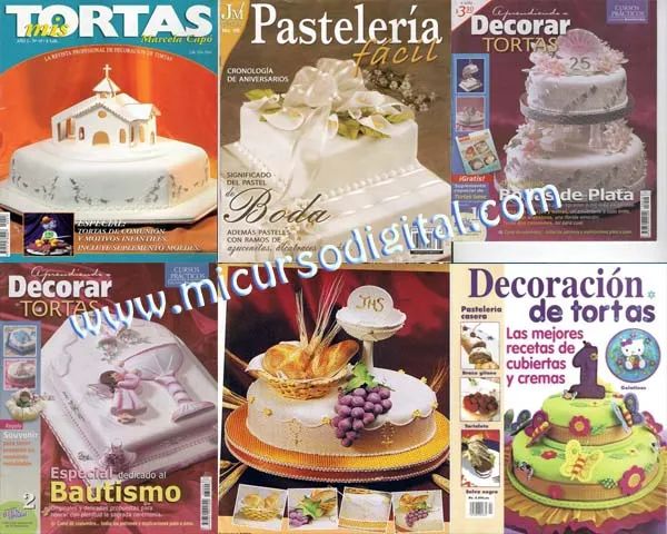 Boda Bautizo Primera Comunion revistas tortas utilisima tortas infantilesdecoracion tortas