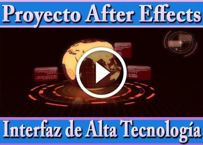 Proyecto After Effects Editable Interfaz de Alta Tecnología