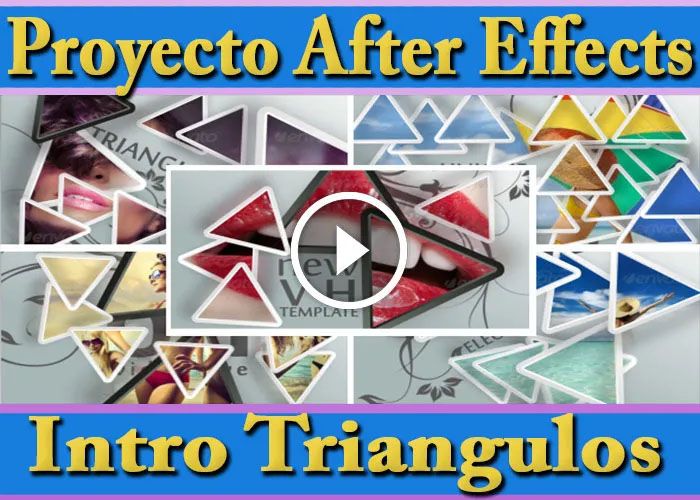 Proyecto After Effects Editable Intro Triangulos