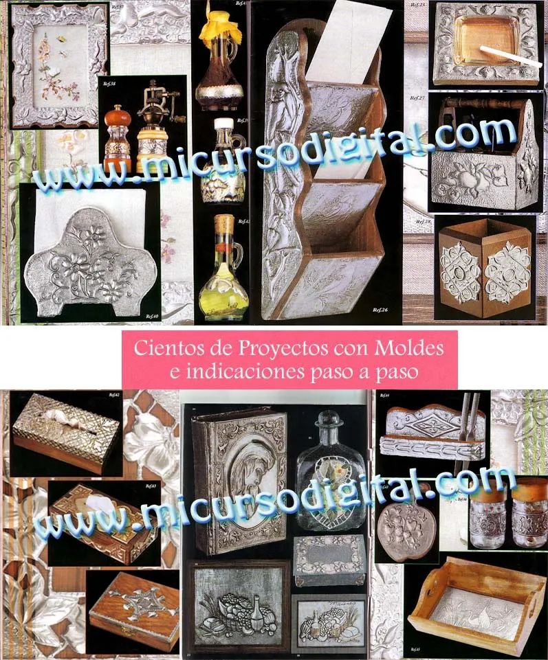 Manual revista para repujar arte ruso en aluminio estaño decoración souvenirs cocina manualidades repujado metal 