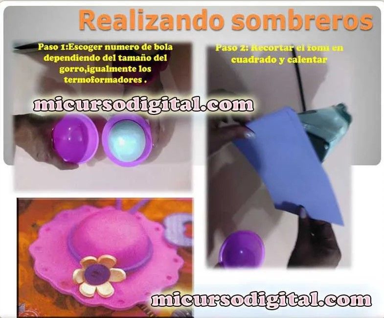 Moldes para goma eva foamy esferas