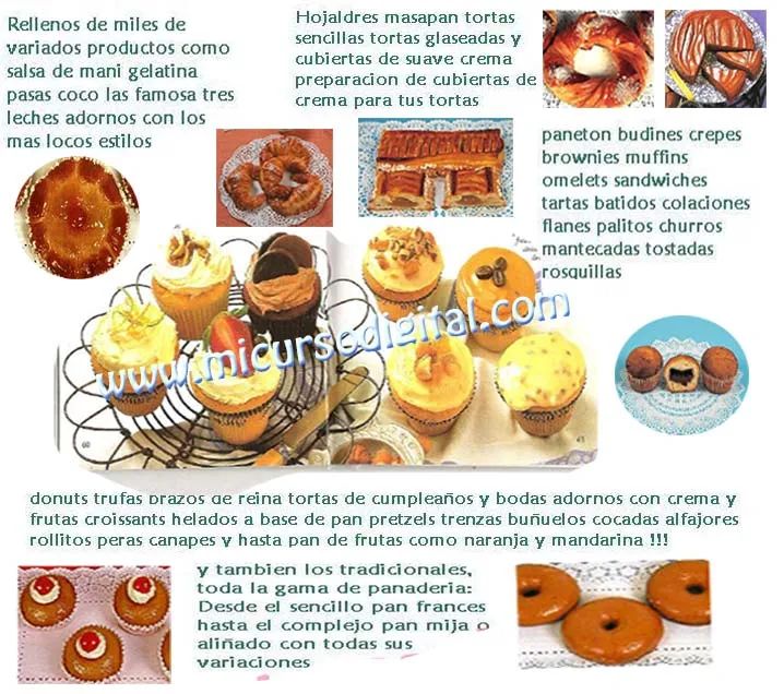 cursos panaderia pasteleria videos libros digitales