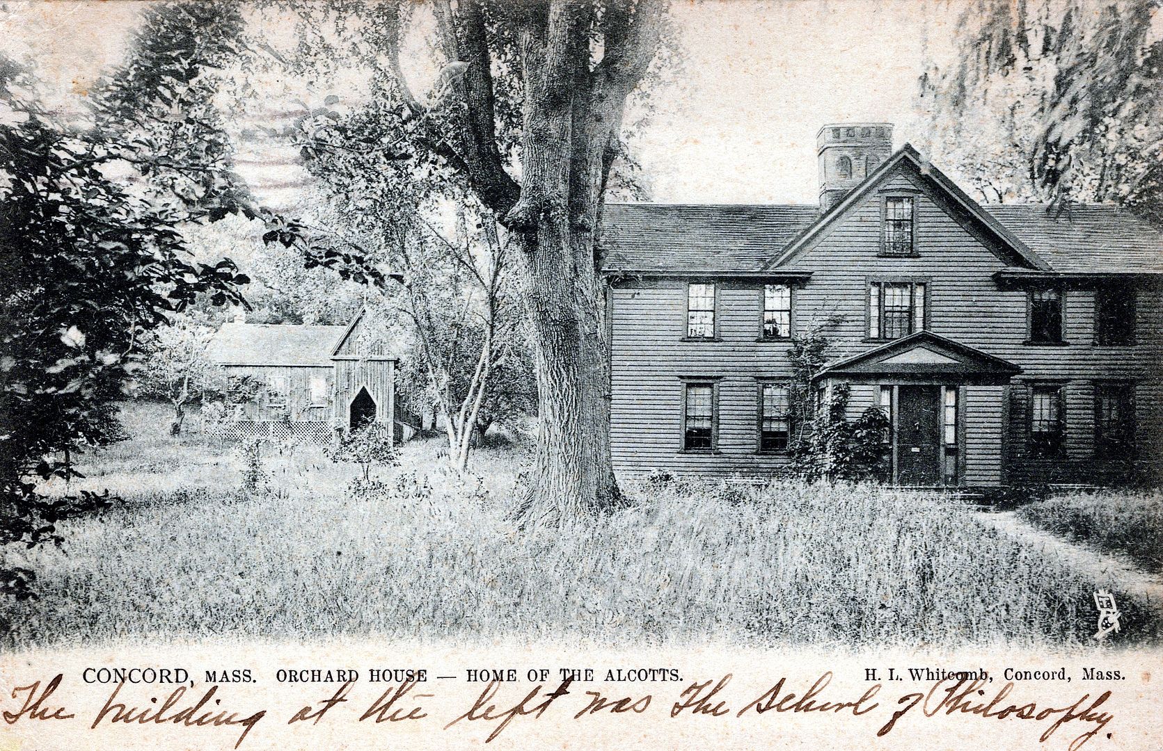 CONCORD MA - Orchard House Home Of The Alcotts Tuck Postcard - 1908 - Picture 1 of 2