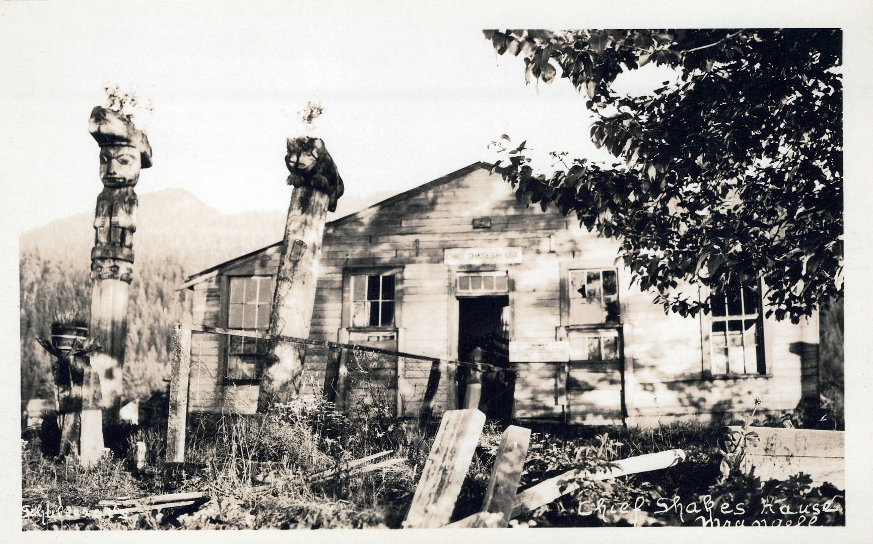 WRANGELL AK - Chief Shakes House Real Photo Postcard rppc - Picture 1 of 2