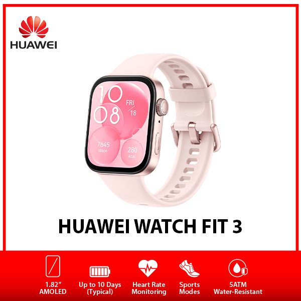 HUAWEI WATCH FIT 3 ピンク Huawei Watch Fit 3 AMOLED 1.82