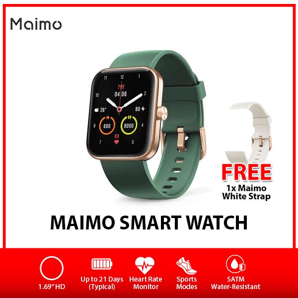 [OZ]-MAIMO-Smart-Watch-GRN