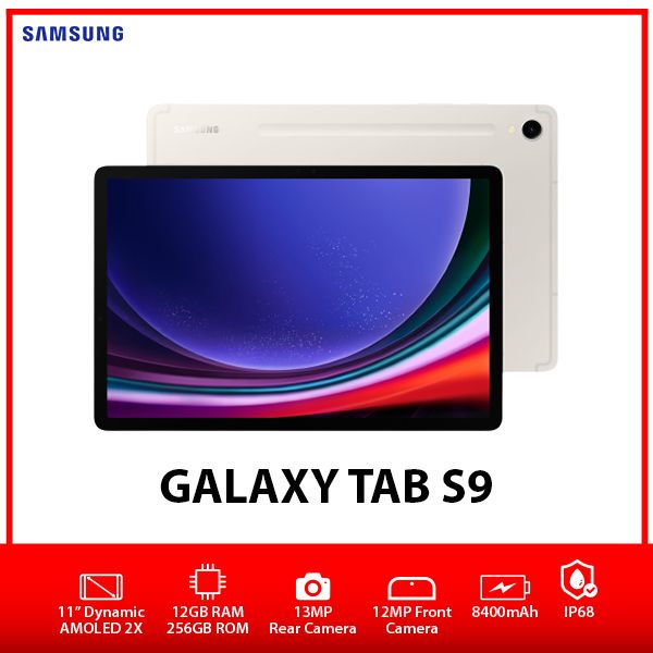 [OZ]-SAMSUNG-Galaxy-Tab-S9-Wifi-12+256GB-BEI