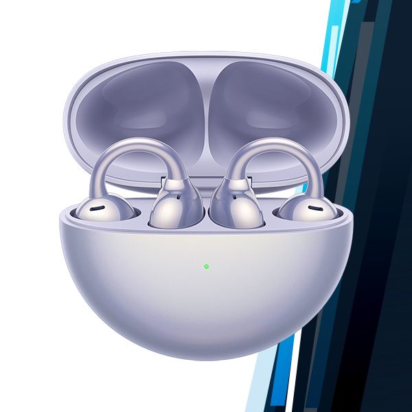 Huawei FreeClip Clip-on Earphone Earbuds (Purple, HD Calls