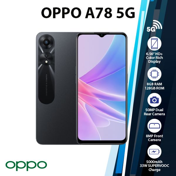OPPO A78 5G 8+128GB Dual SIM Unlocked GLOBAL Ver. Android