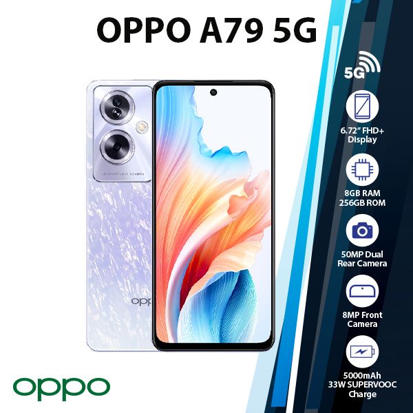 OPPO A79 5G 8GB+256GB GLOBAL Ver. Dual SIM Unlocked Android