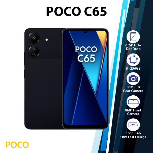 [PQR]-POCO-C65-8+256GB-BLK