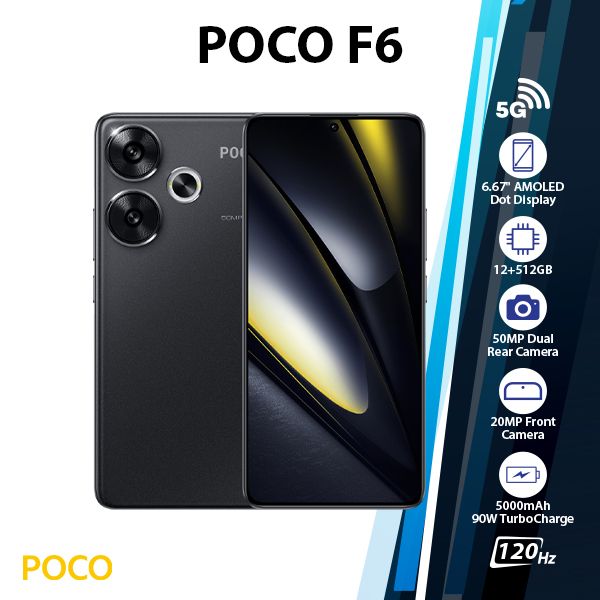 POCO F6 Black 16GB 512GB グローバル版