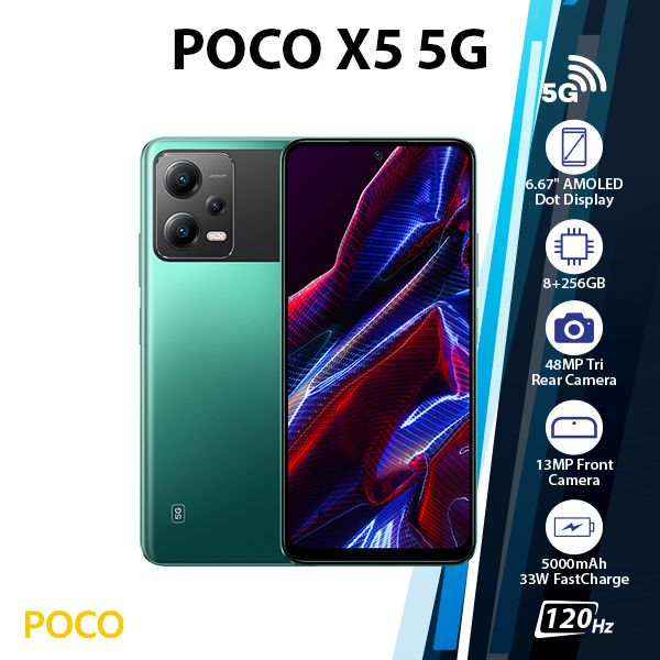 [PQR]-POCO-X5-5G-8+256GB-GRN