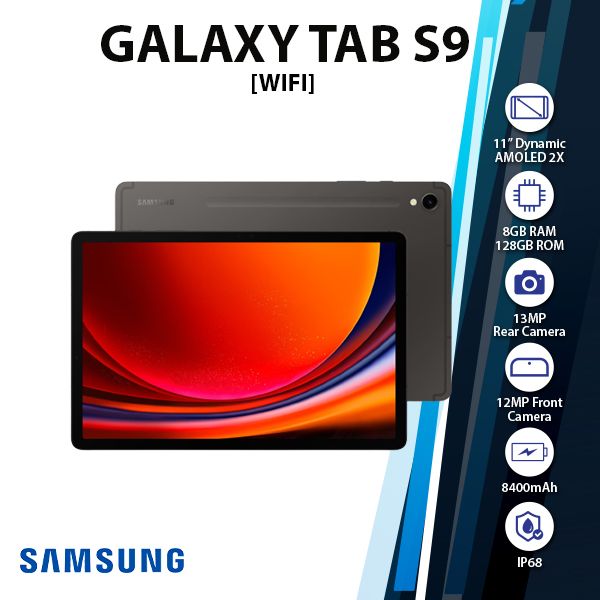 [PQR]-SAMSUNG-Galaxy-Tab-S9-Wifi-8+128GB-GRAP