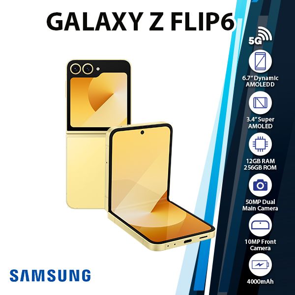 [PQR]-SAMSUNG-Z-Flip6-256GB-YEL